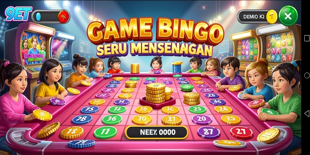Tampilan gameplay 9ET dengan suasana Bingo yang seru.