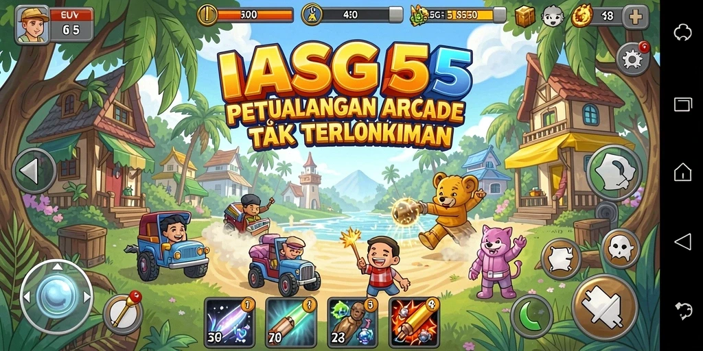 Screenshot gameplay ASG55 menampilkan aksi seru dalam genre arcade.