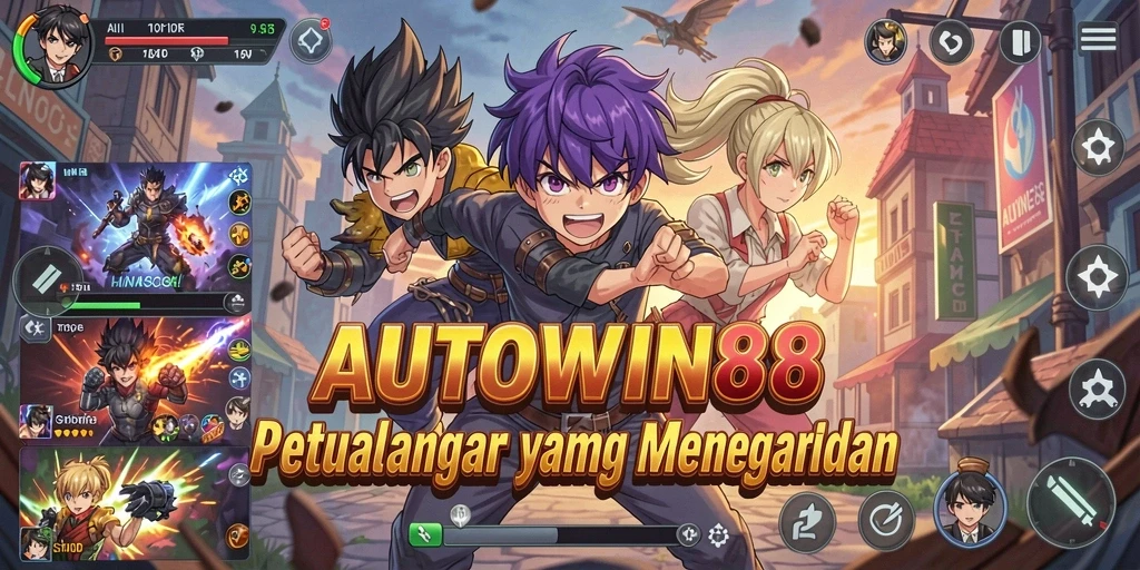 Tampilan gameplay AUTOWIN88 yang seru dengan karakter Anime.
