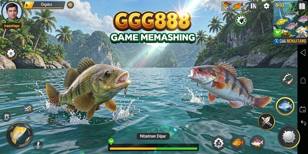 Tampilan gameplay memancing GGG888 yang menarik dan menantang.