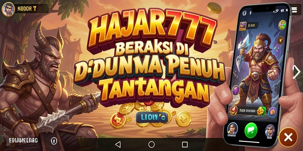 Screenshot gameplay HAJAR777 menunjukkan aksi seru dalam pertarungan.