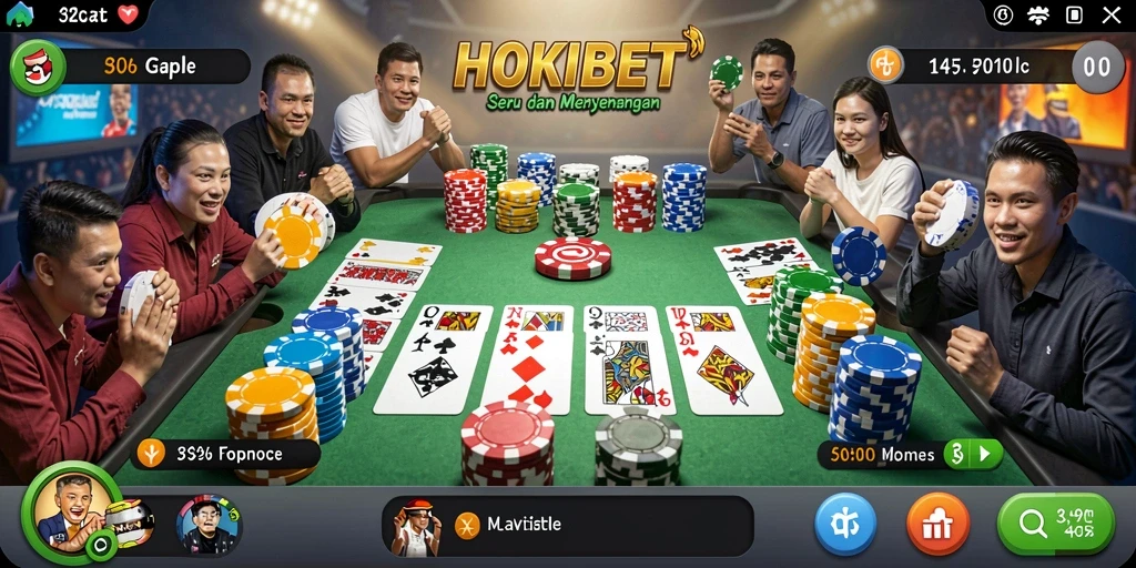 Tampilan menarik dengan gameplay Gaple yang seru.