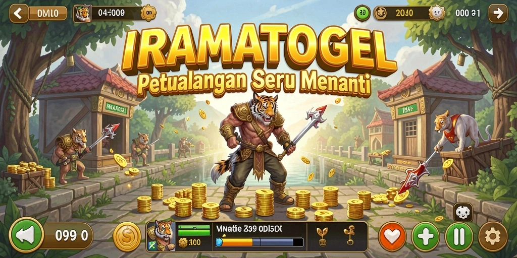Tampilan gameplay IRAMATOGEL yang penuh aksi dan petualangan.