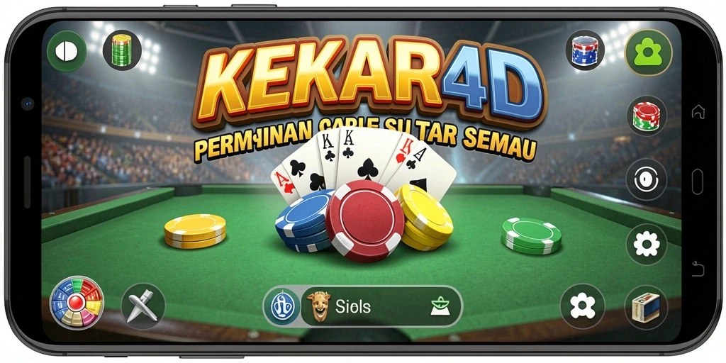 Tampilan gameplay seru dalam aplikasi Gaple KEKAR4D.