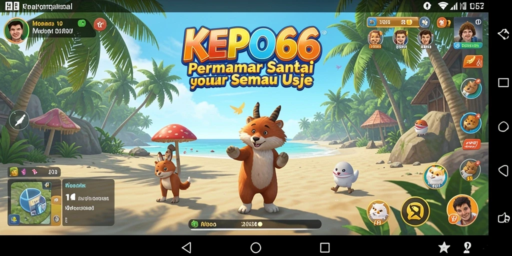 Tampilan utama gameplay KEPO66 yang santai dan menghibur.