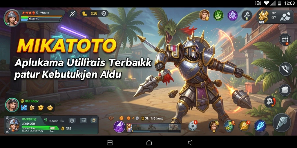 Tampilan antarmuka utama aplikasi MIKATOTO yang intuitif dan efisien.