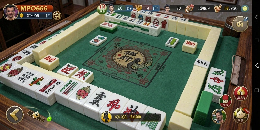 Screenshot utama MPO666 menampilkan gameplay Mahjong yang menarik dan dinamis.