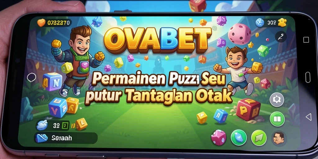 Tampilan gameplay OVABET yang penuh warna dan menantang.
