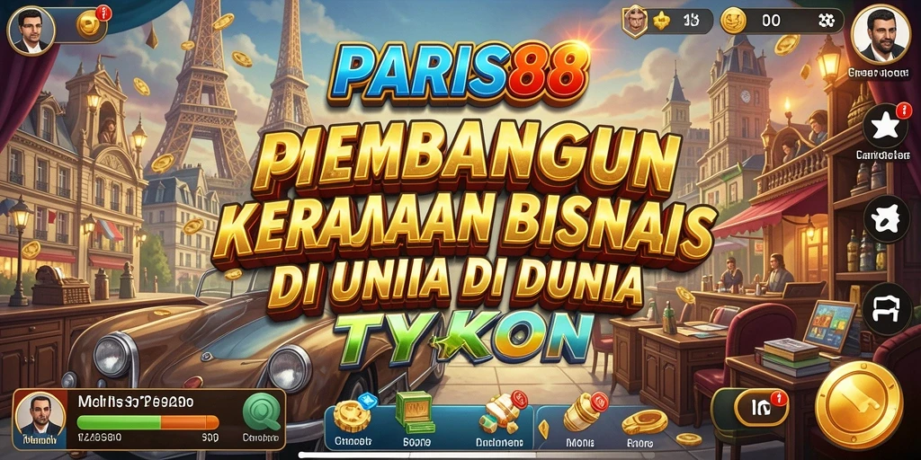 Tangkapan layar utama PARIS88 menampilkan gameplay strategis yang menarik.