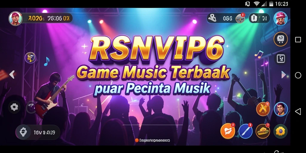 Tampilan gameplay seru RSNVIP6 yang menyatukan musik dan permainan.