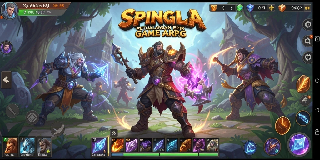 Tangkapan layar gameplay SPINGILA menampilkan aksi pertarungan yang mendebarkan.