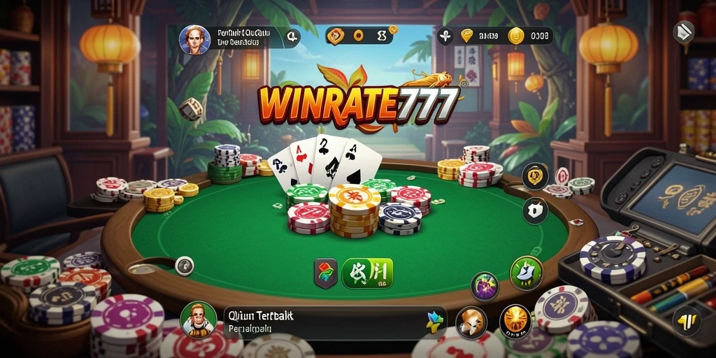 Tampilan menarik dari gameplay QiuQiu WINRATE777.